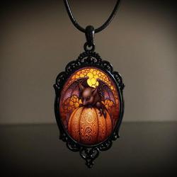 Wholesale Vintage Gothic style bat castle crow cross blood black cat church cemetery vampire vintage necklace